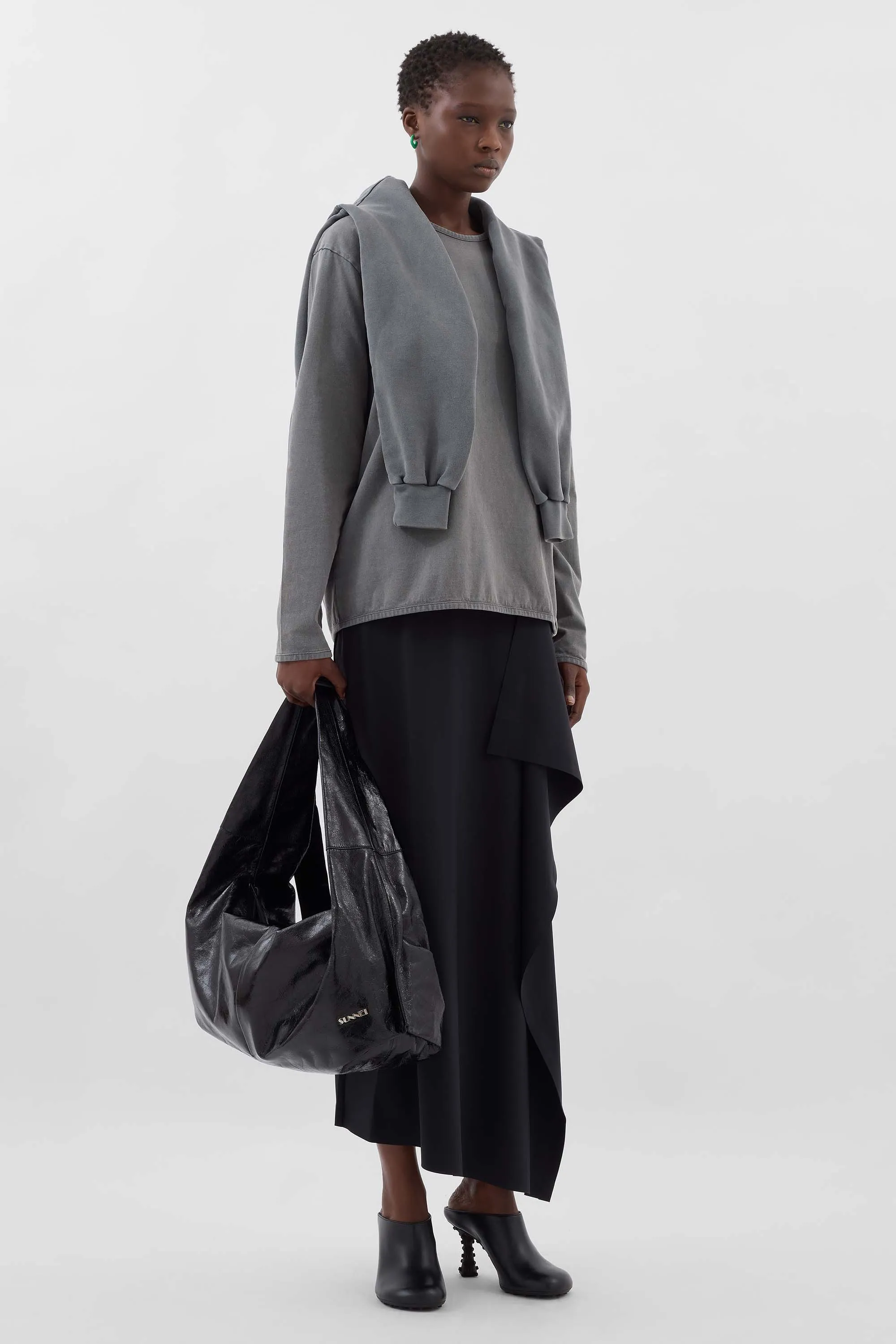 EVERYDAY CLASSIC LONGSLEEVE T-SHIRT / anthracite sold by Sunnei product image thumbnail 4