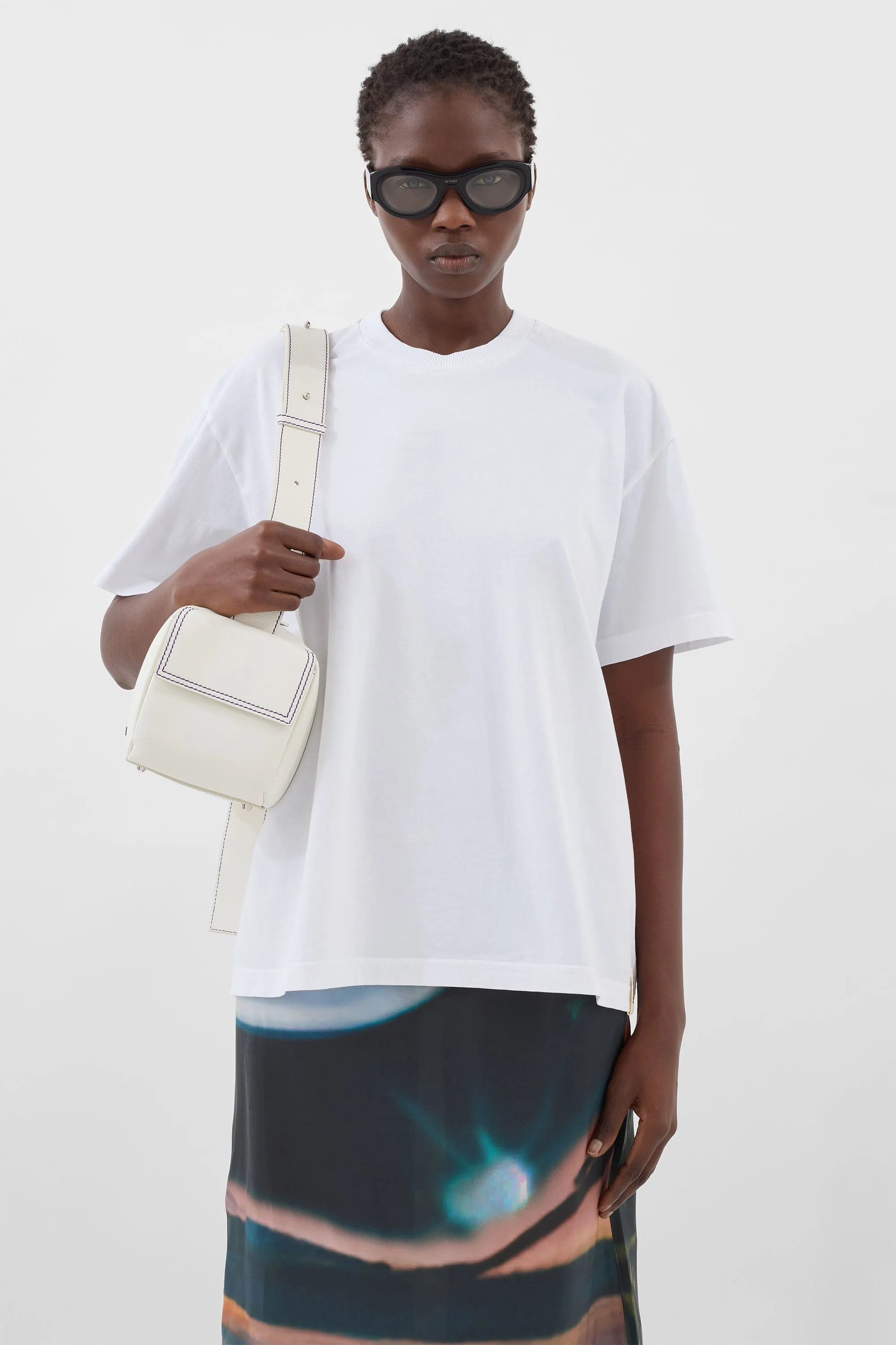 EVERYDAY CLASSIC T-SHIRT / white sold by Sunnei product image thumbnail 4