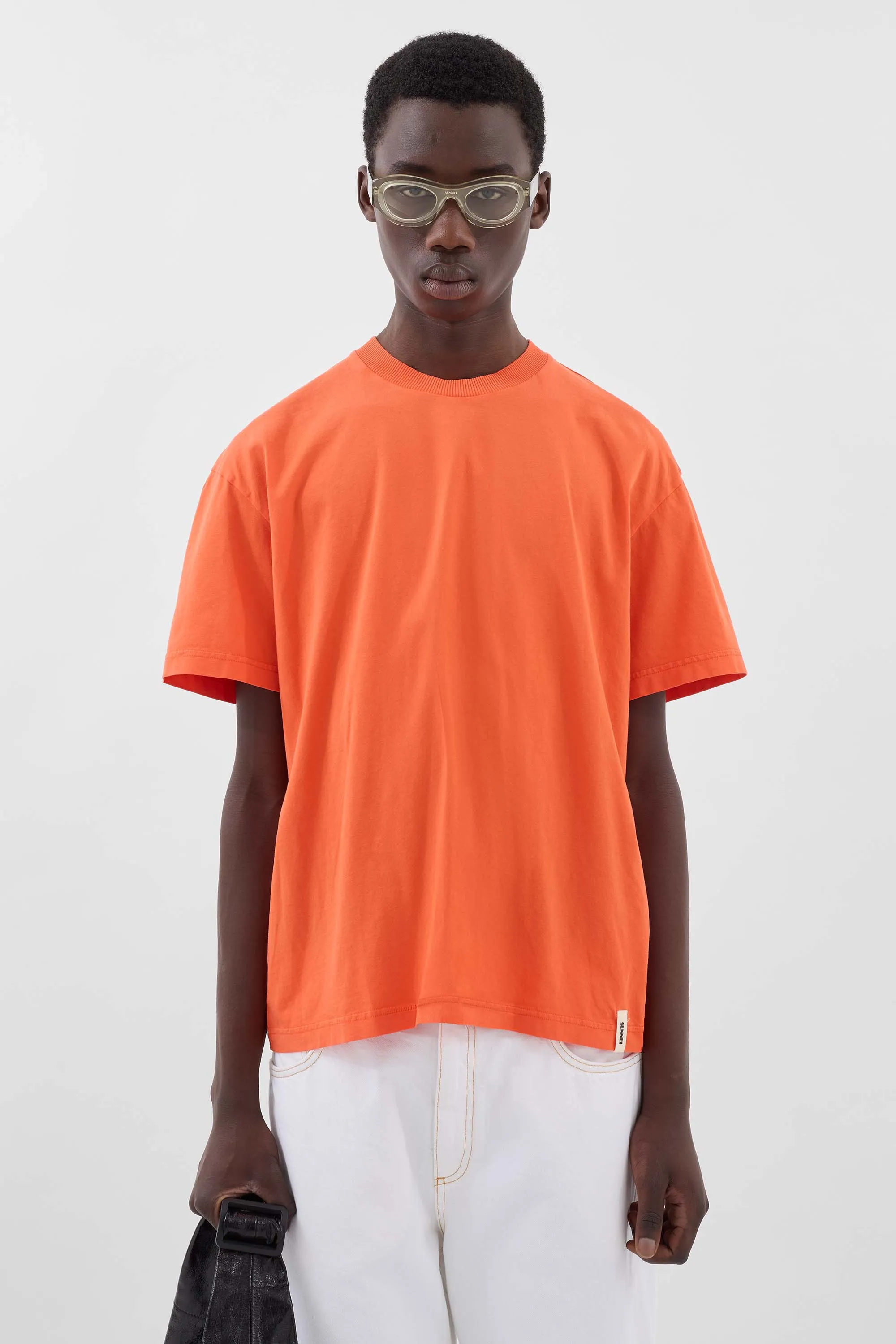 EVERYDAY CLASSIC T-SHIRT / bright orange sold by Sunnei product image thumbnail 3