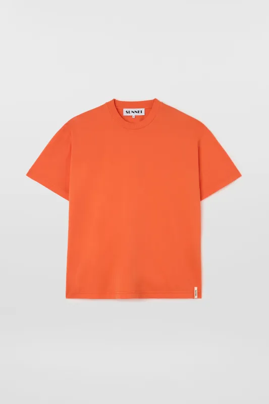 EVERYDAY CLASSIC T-SHIRT / bright orange sold by Sunnei
