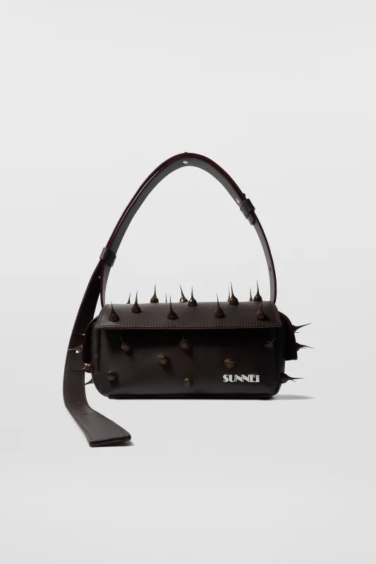 SPIKY SMALL LABAULETTO BAG / mud sold by Sunnei