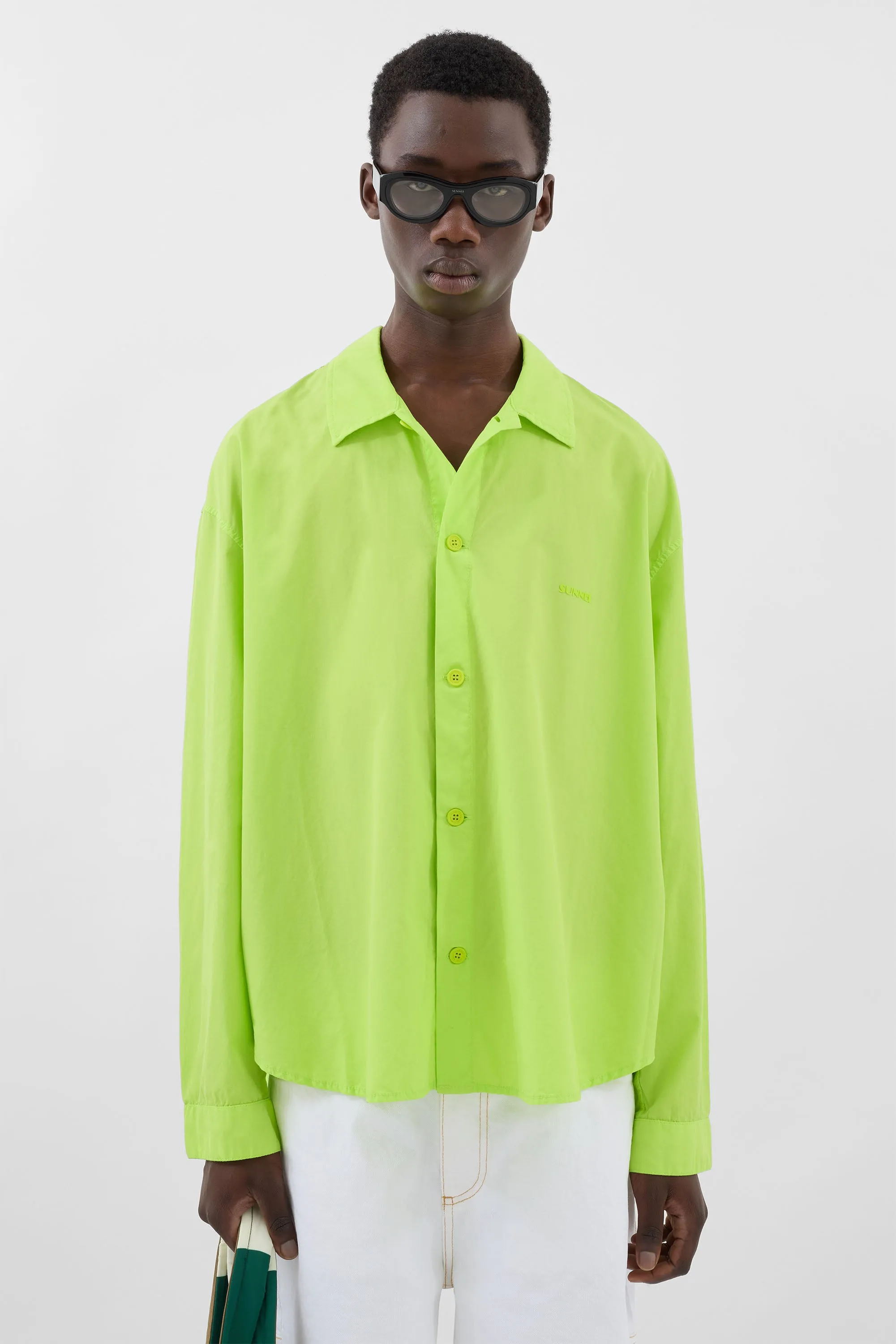 EVERYDAY OVER SHIRT / acid lime sold by Sunnei product image thumbnail 3