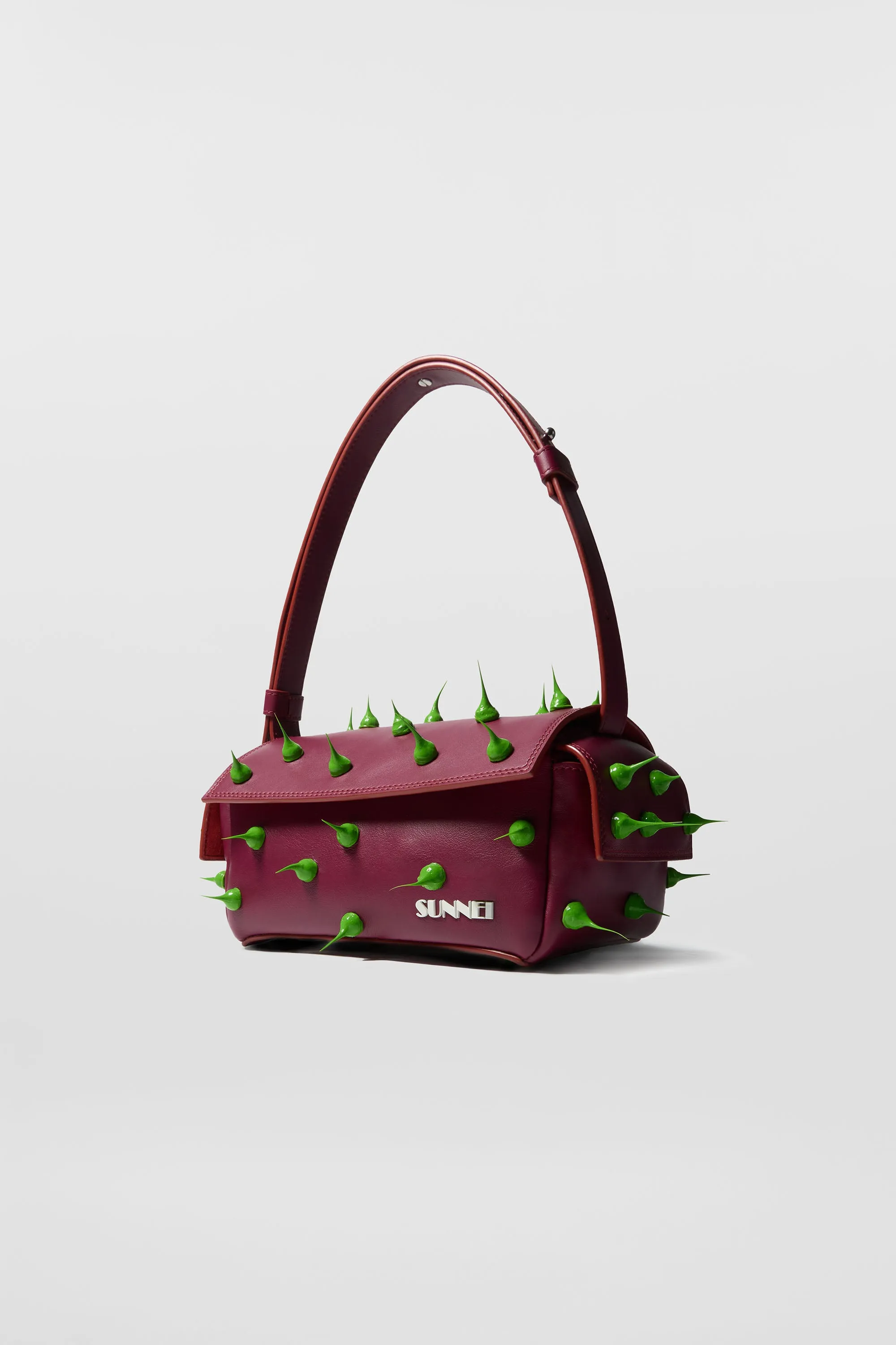 SPIKY SMALL LABAULETTO BAG / burgundy sold by Sunnei product image thumbnail 2
