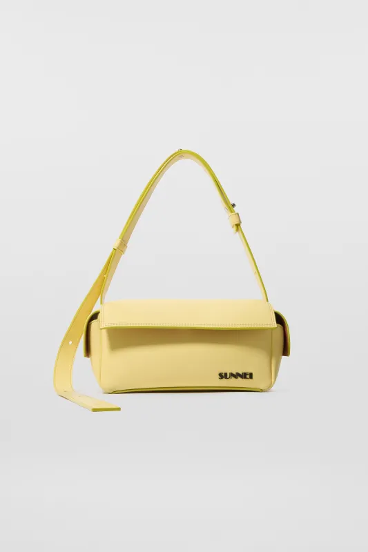 'TUTTO OK' SMALL LABAULETTO / yellow / vegan leather sold by Sunnei