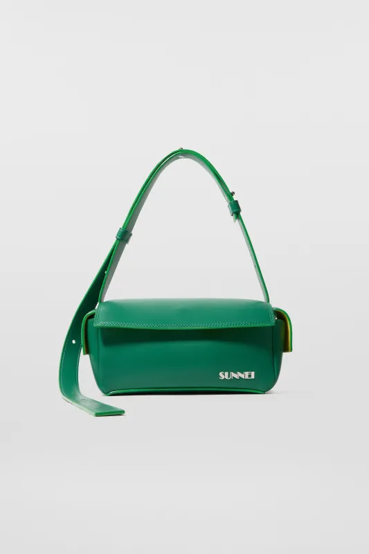 'TUTTO OK' SMALL LABAULETTO / green / vegan leather sold by Sunnei
