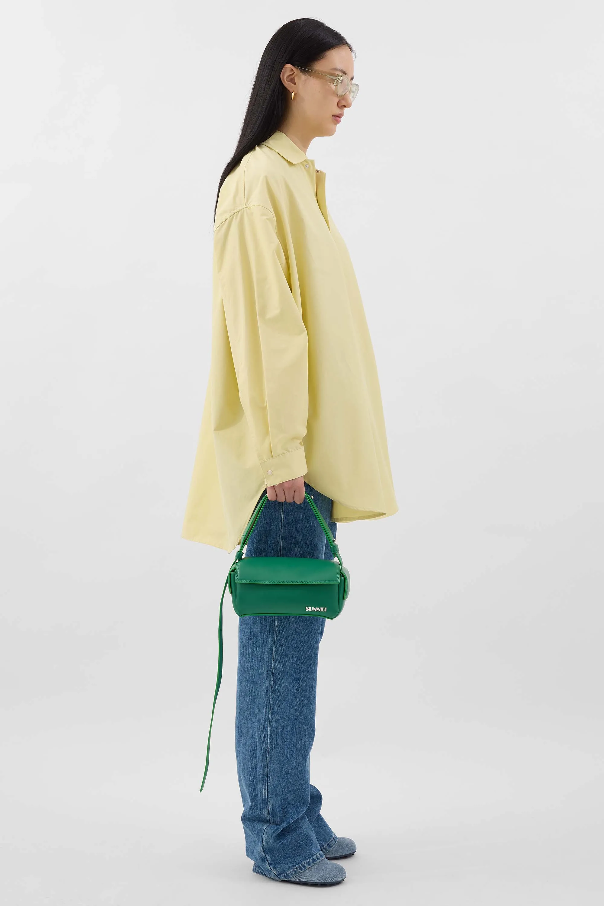 'TUTTO OK' SMALL LABAULETTO / green / vegan leather sold by Sunnei product image thumbnail 2