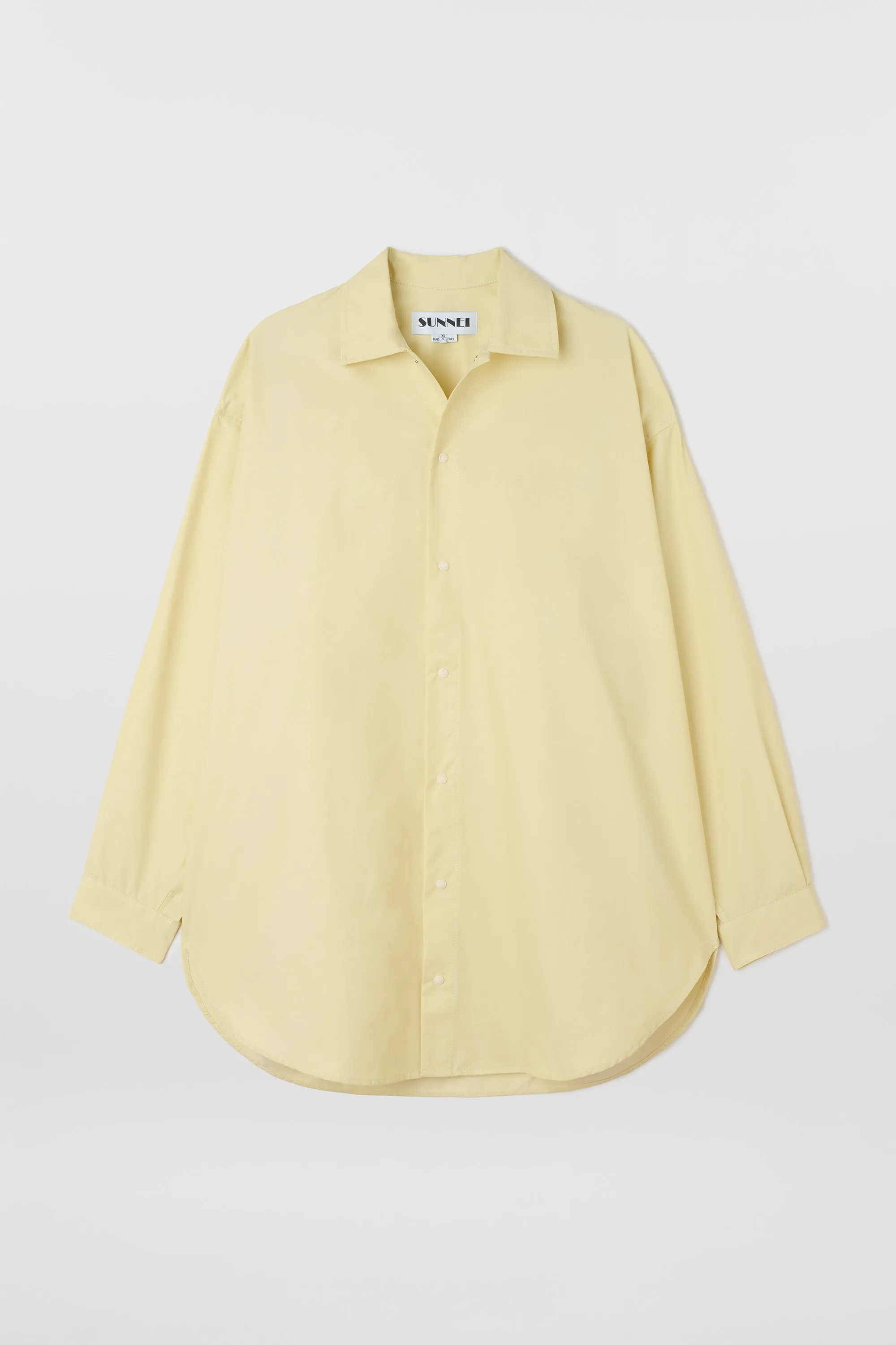 MEGA OVER SHIRT / light yellow sold by Sunnei