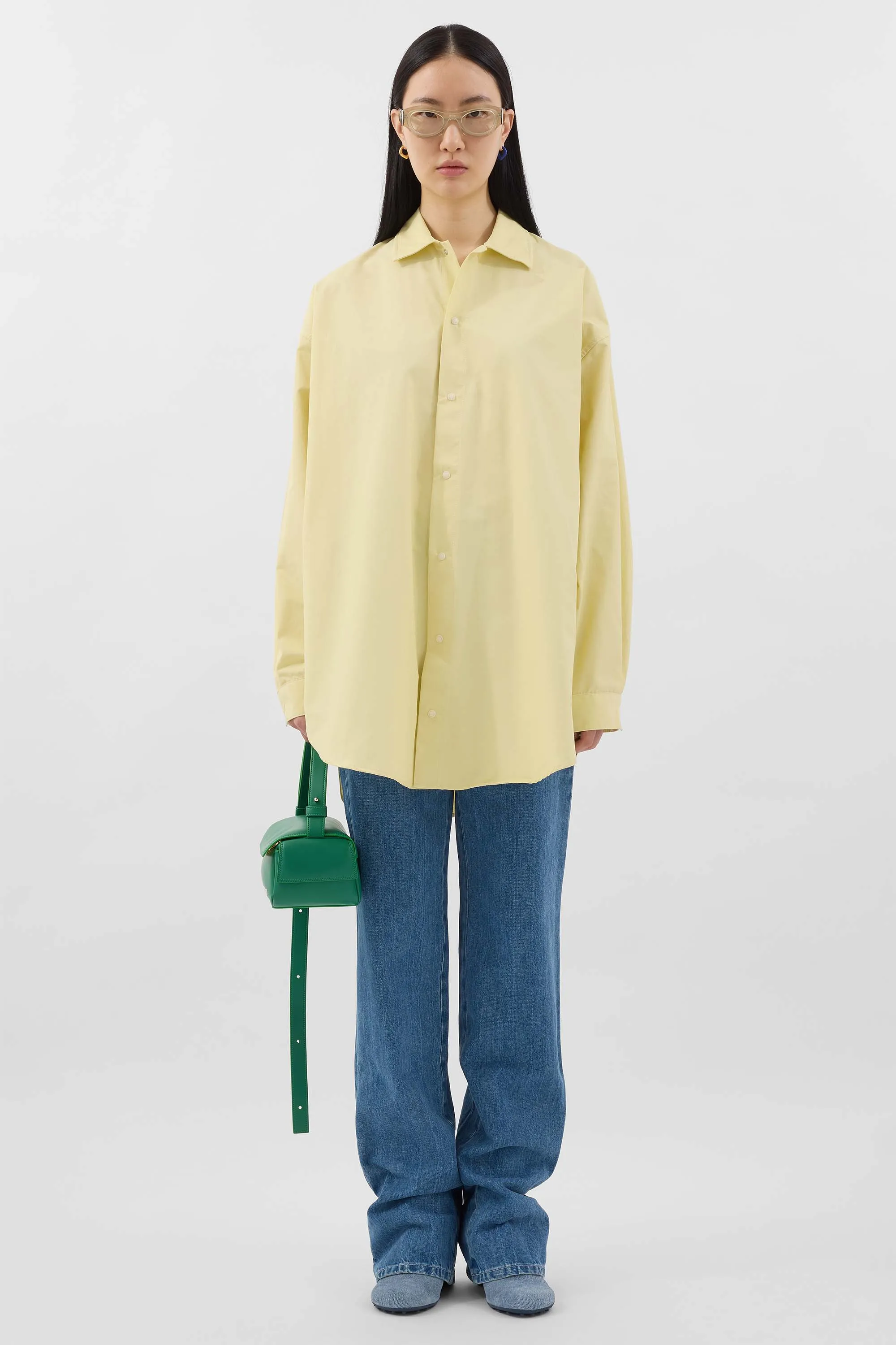 MEGA OVER SHIRT / light yellow sold by Sunnei product image thumbnail 5