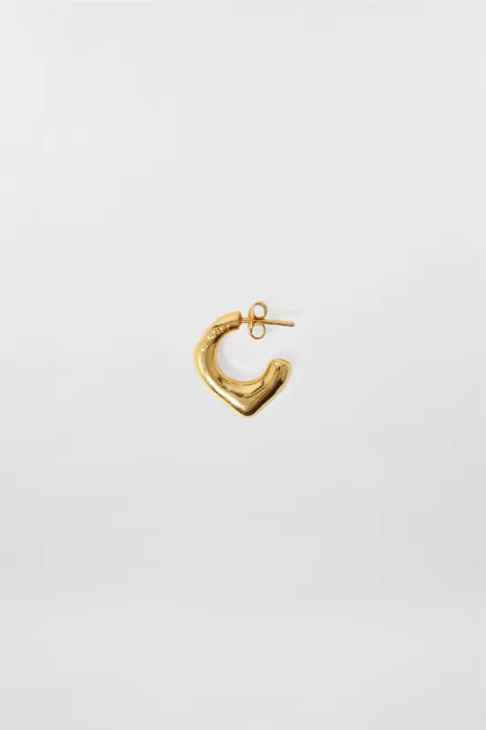 SINGLE METALLIZED EARRING / gold sold by Sunnei