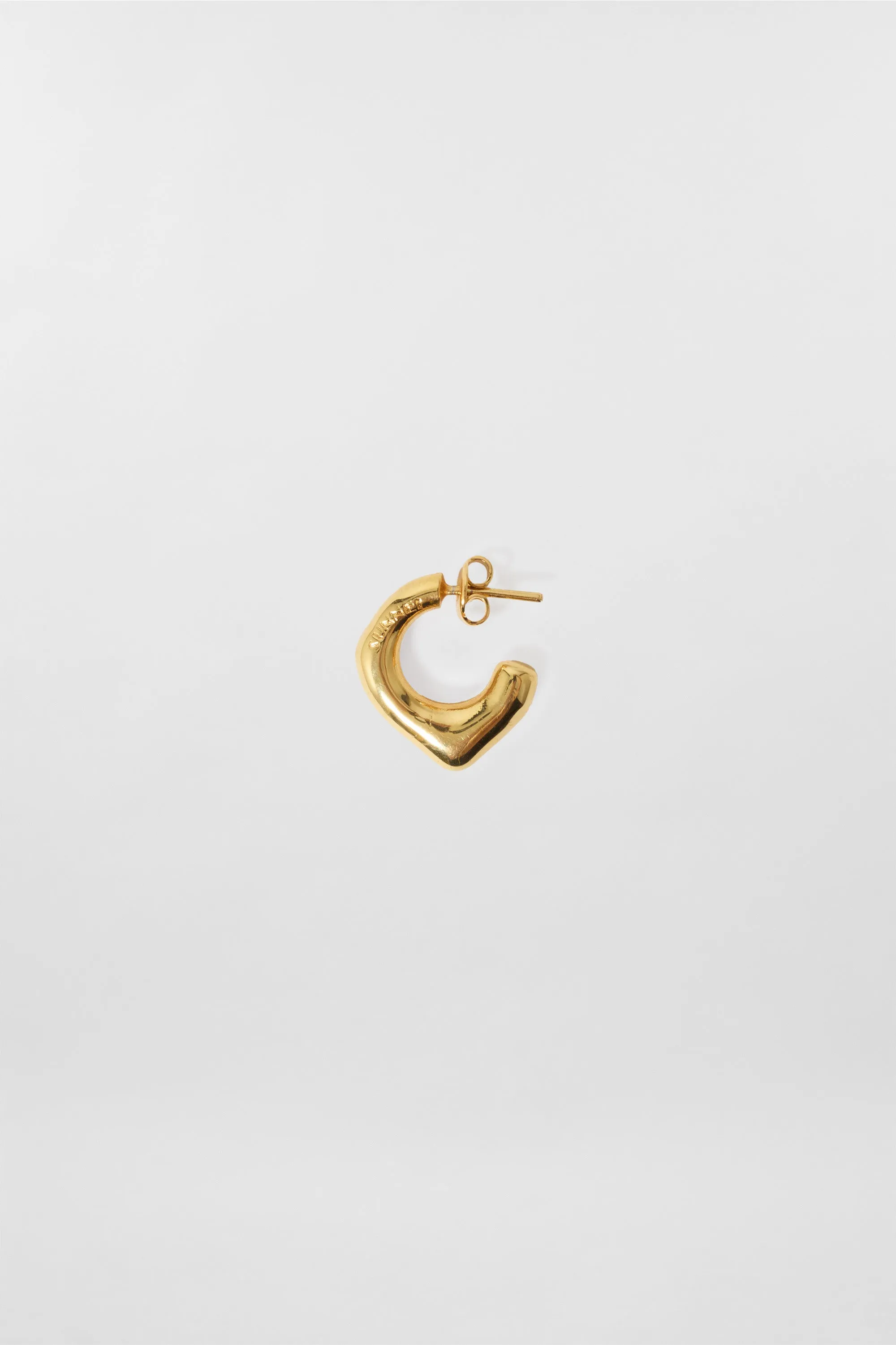 SINGLE METALLIZED EARRING / gold sold by Sunnei