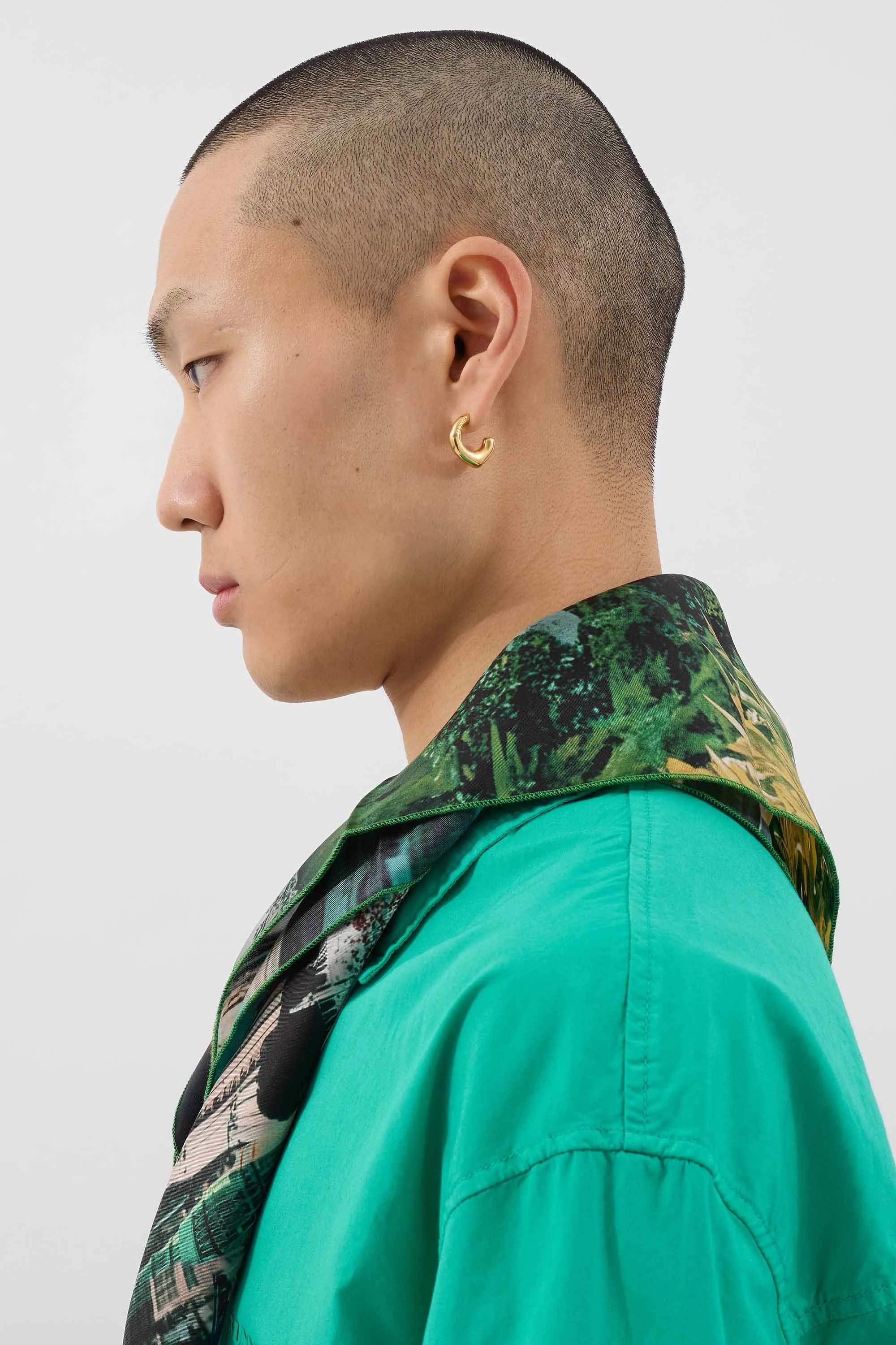 SINGLE METALLIZED EARRING / gold sold by Sunnei product image thumbnail 2