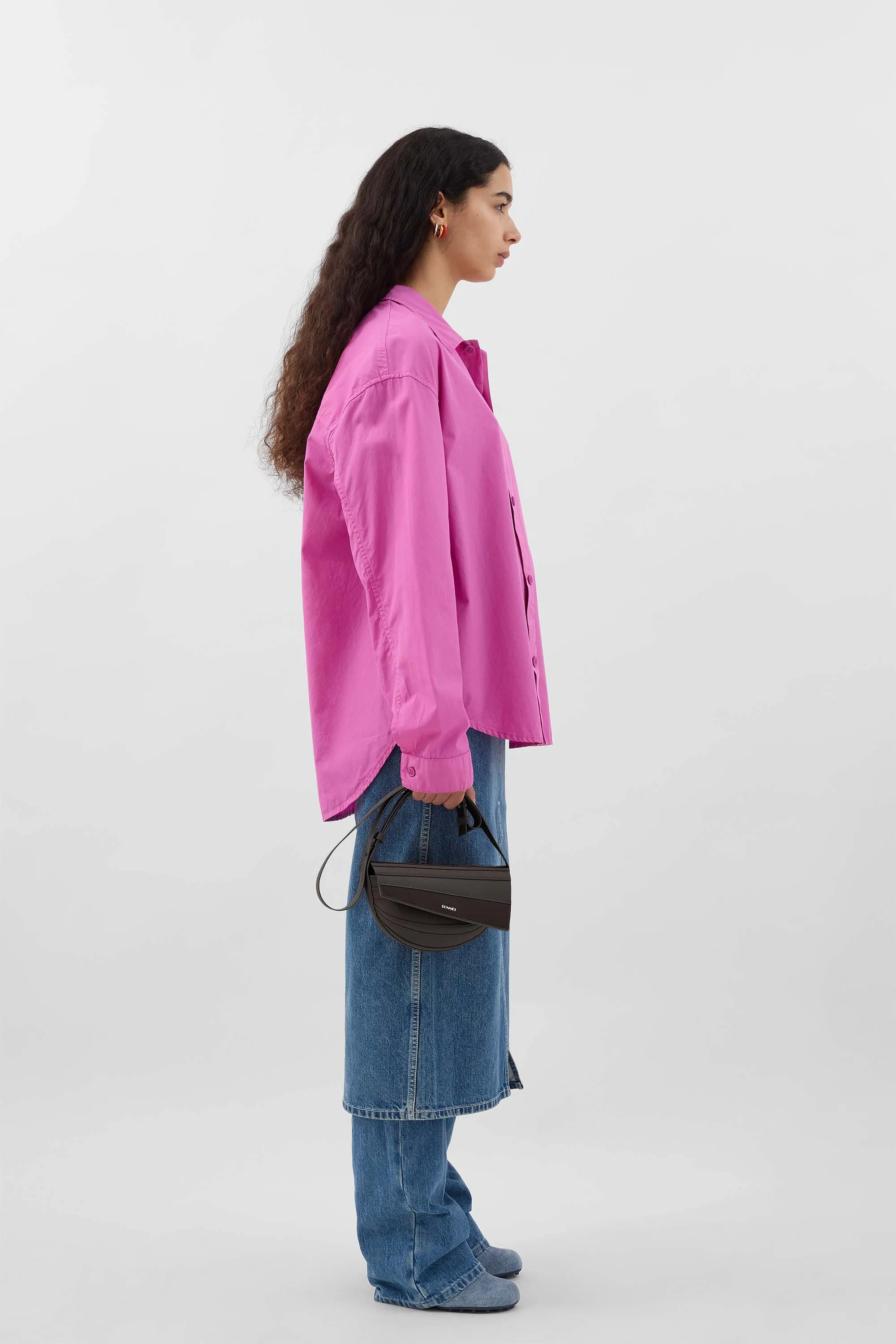 EVERYDAY OVER SHIRT / rosebud sold by Sunnei product image thumbnail 4