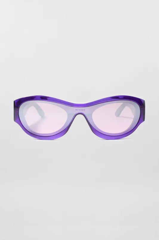 PROTOTIPO 5 SUNGLASSES / transparent dark purple sold by Sunnei