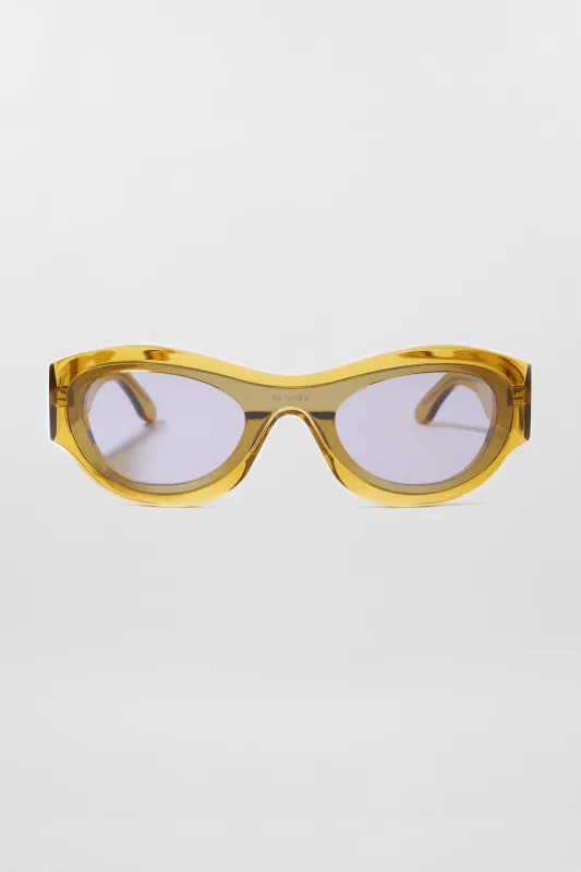 PROTOTIPO 5 SUNGLASSES / transparent mustard sold by Sunnei