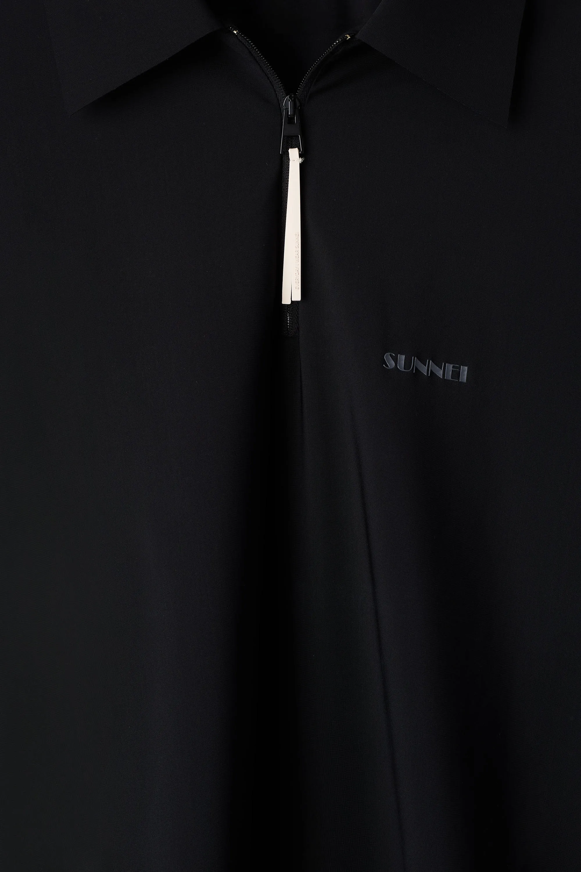 TECH LONGSLEEVE POLO / black sold by Sunnei product image thumbnail 5