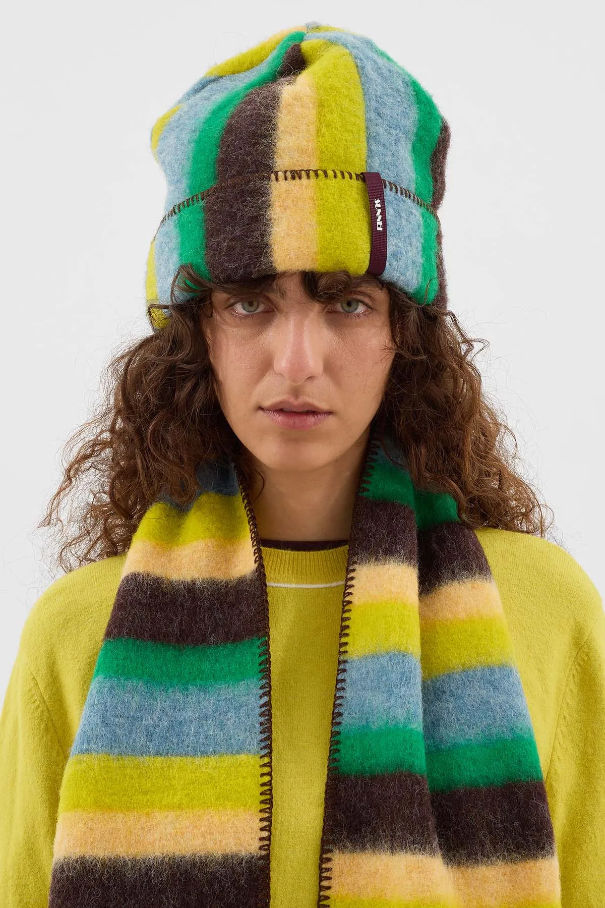 CHUNKY HAT / multicolor stripes sold by Sunnei product image thumbnail 4