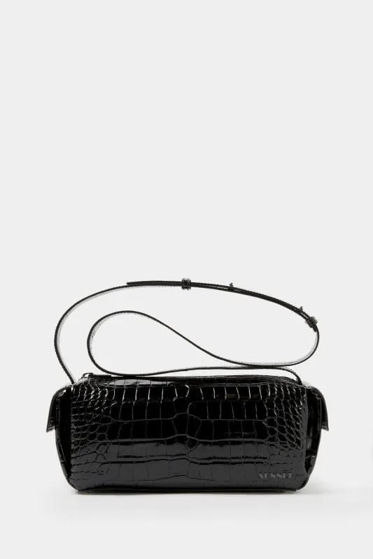 LABAULETTO BAG / black croco made by Sunnei