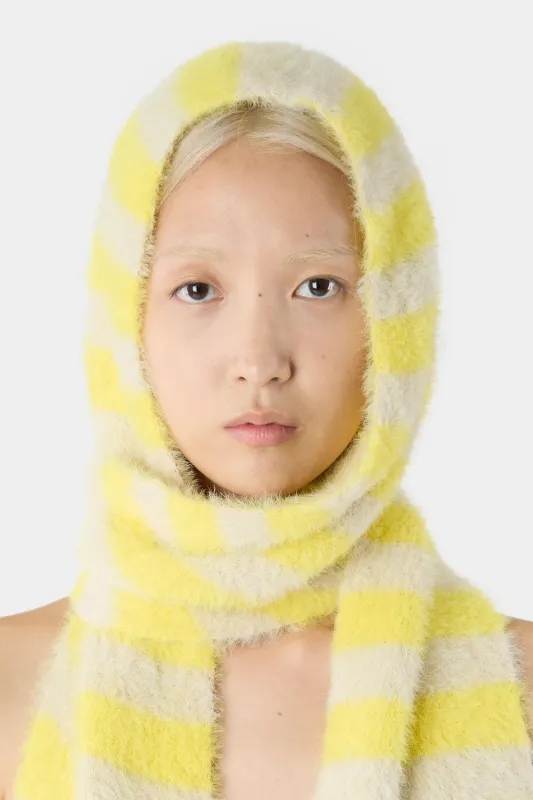 STREGATTO HAT & SCARF / beige & yellow made by Sunnei