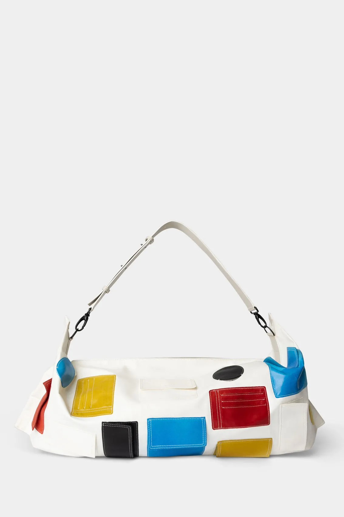 MULTITASKING TRACOLLA GRANDE BAG / white sold by Sunnei