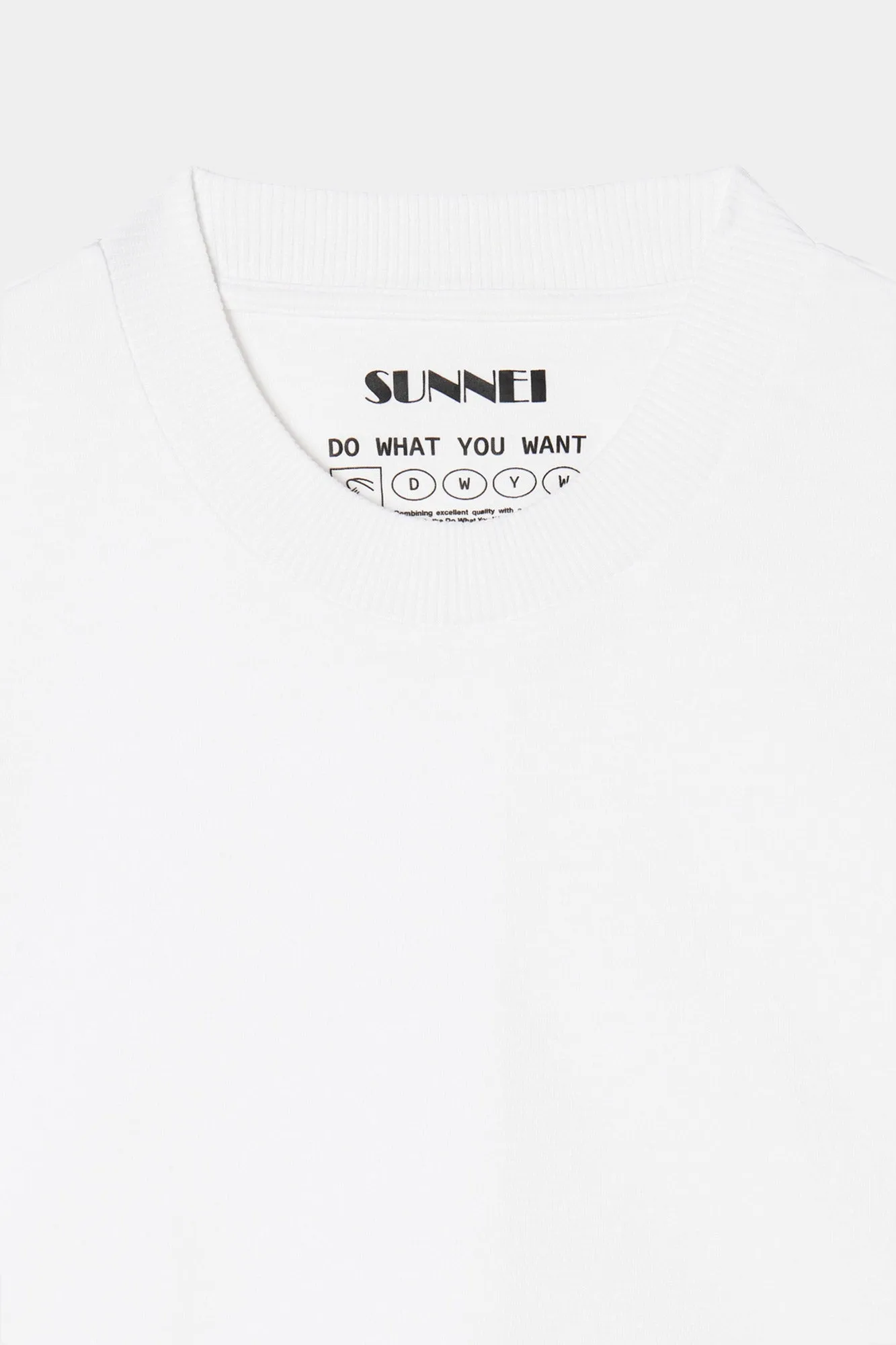 DWYW T-SHIRT / white sold by Sunnei product image thumbnail 5