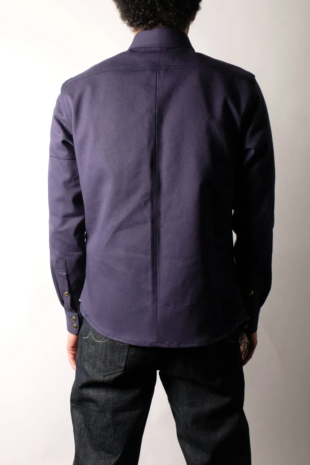 CHELSEA Selvedge Twill Workshirt (Navy) sold by Fitted Underground product image thumbnail 4