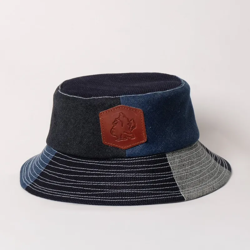 Selvedge Denim Bucket made by Fitted Underground