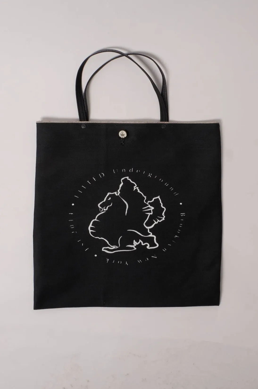 Selvedge Denim Tote - Gunmetal sold by Fitted Underground product image thumbnail 2