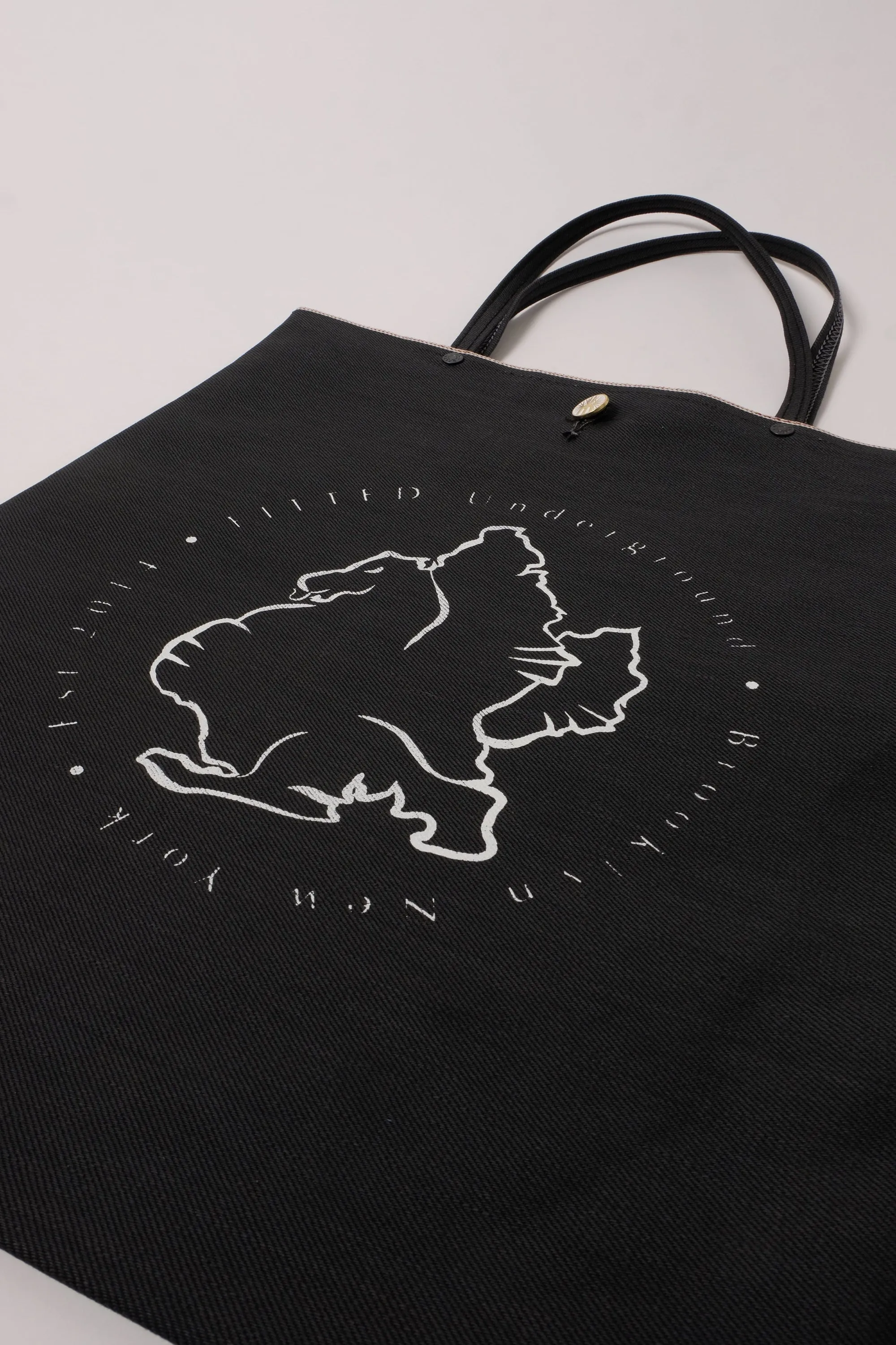 Selvedge Denim Tote - Gunmetal sold by Fitted Underground