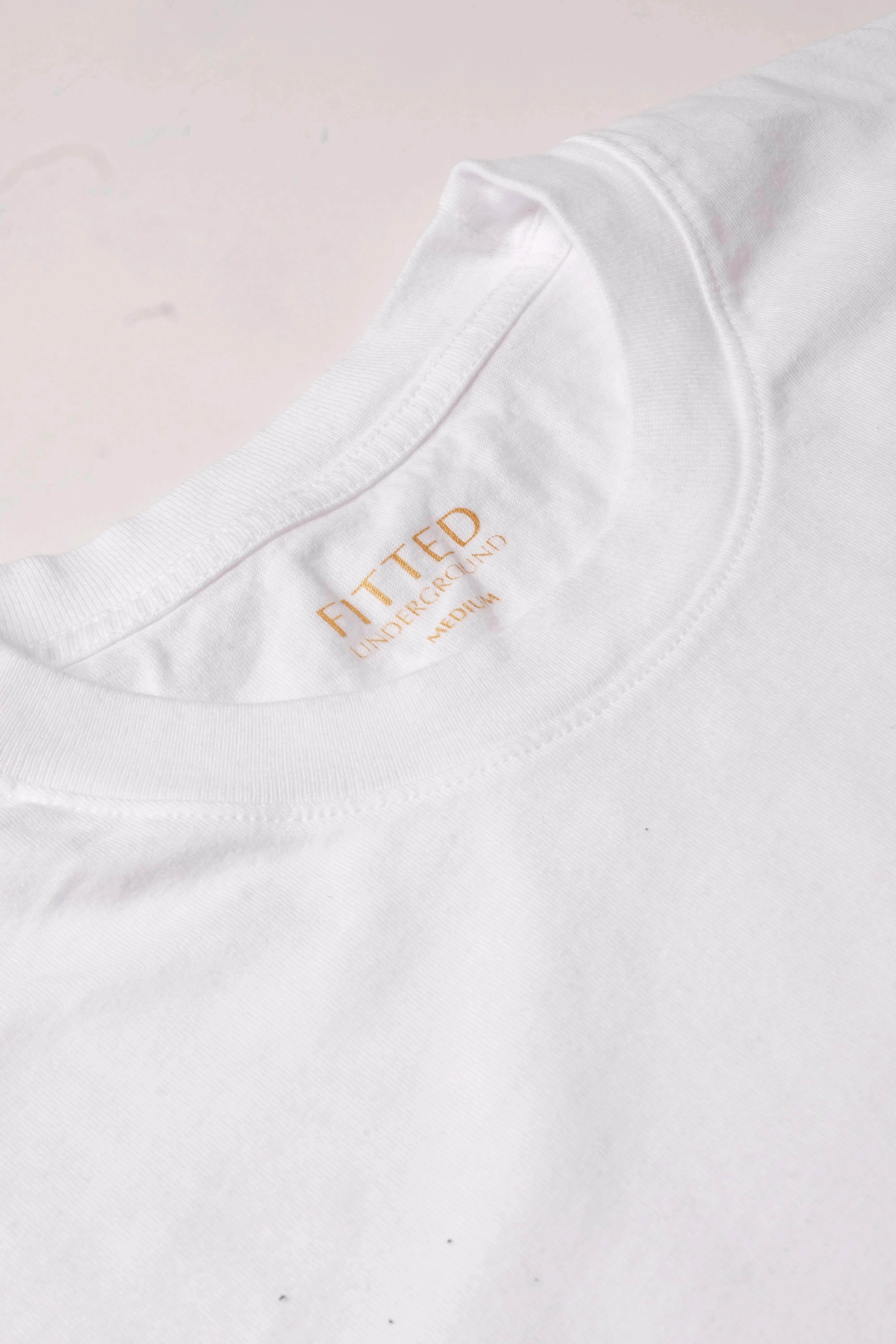 PFT 220 Japanese Ringspun Cotton Tee (White) sold by Fitted Underground product image thumbnail 3