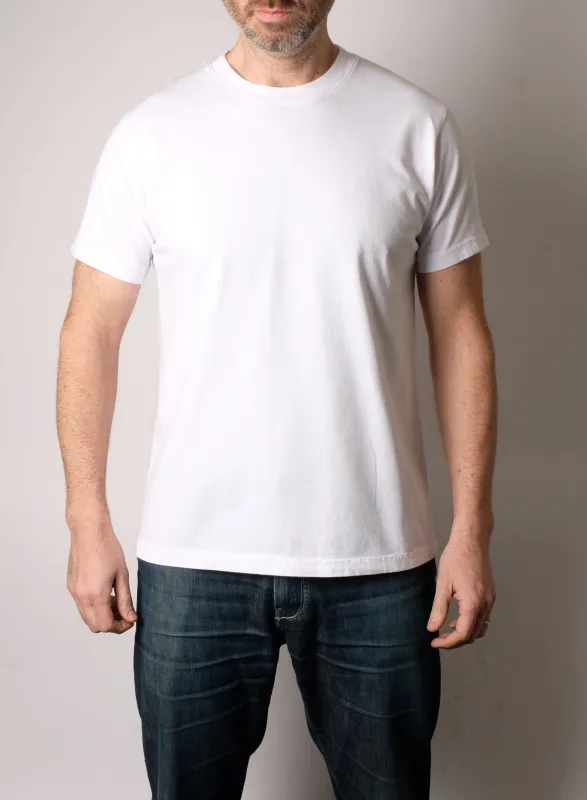 PFT 220 Japanese Ringspun Cotton Tee (White) made by Fitted Underground
