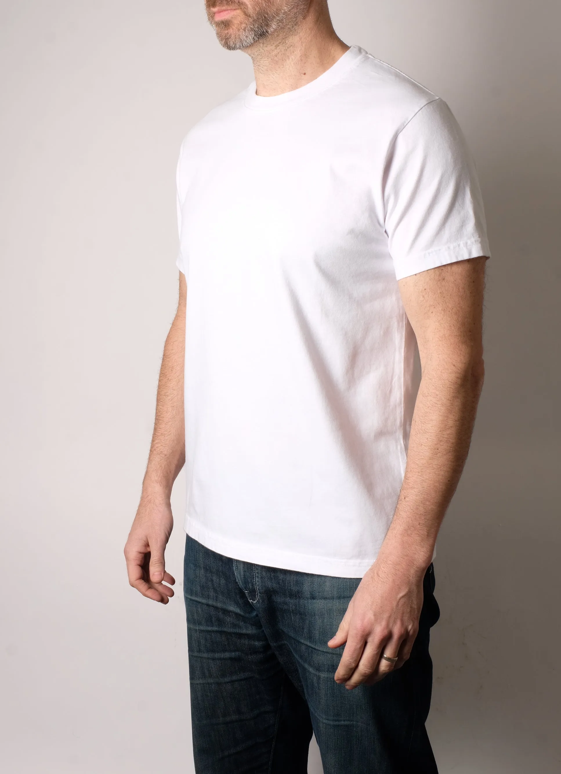 PFT 220 Japanese Ringspun Cotton Tee (White) sold by Fitted Underground product image thumbnail 2