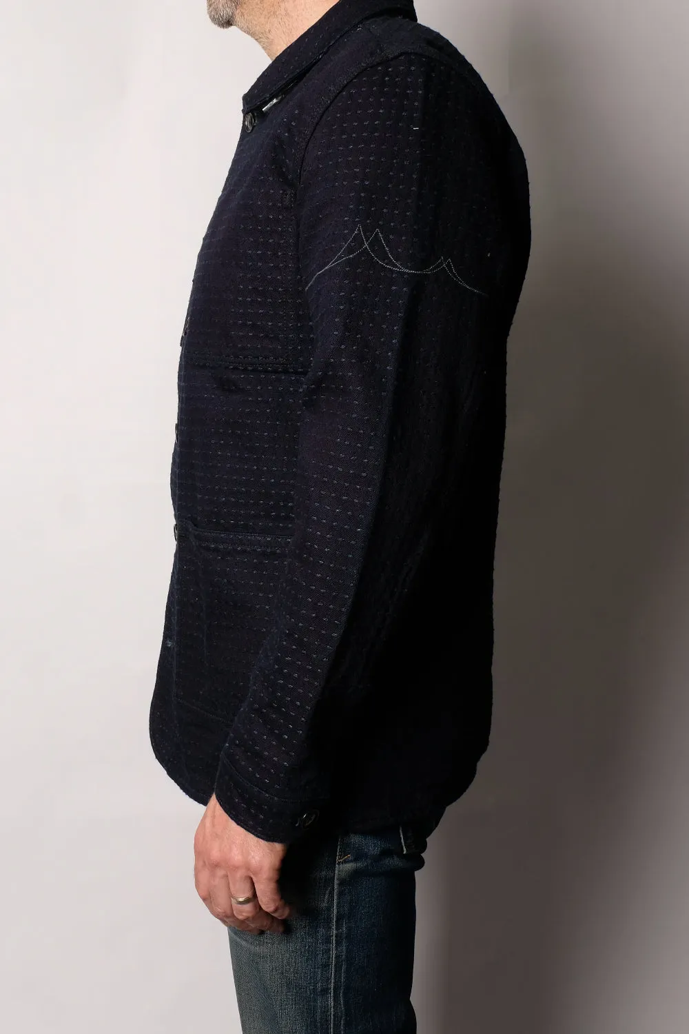 NAVY YARD Sashiko Chore Coat sold by Fitted Underground product image thumbnail 3