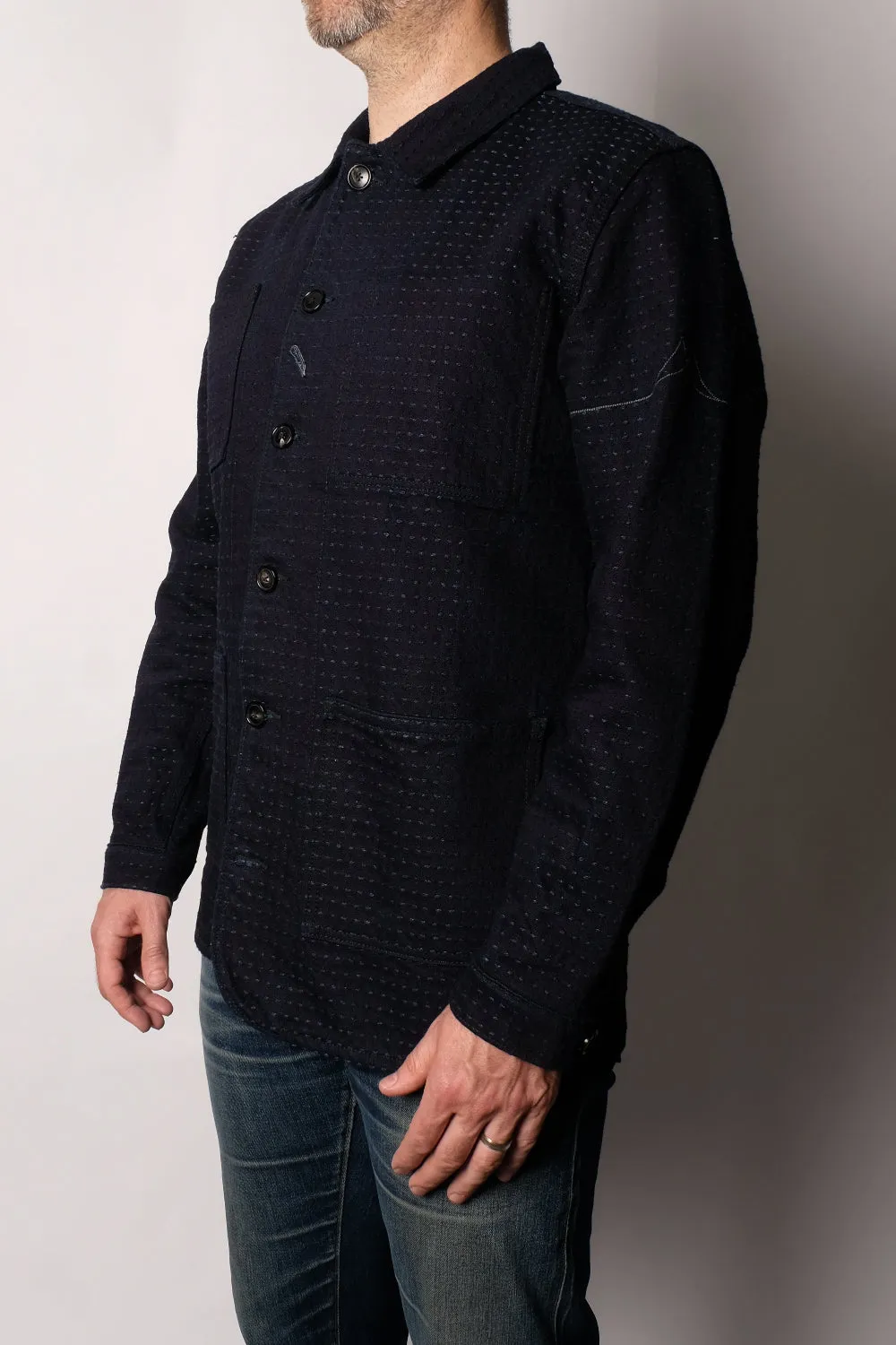 NAVY YARD Sashiko Chore Coat sold by Fitted Underground product image thumbnail 2