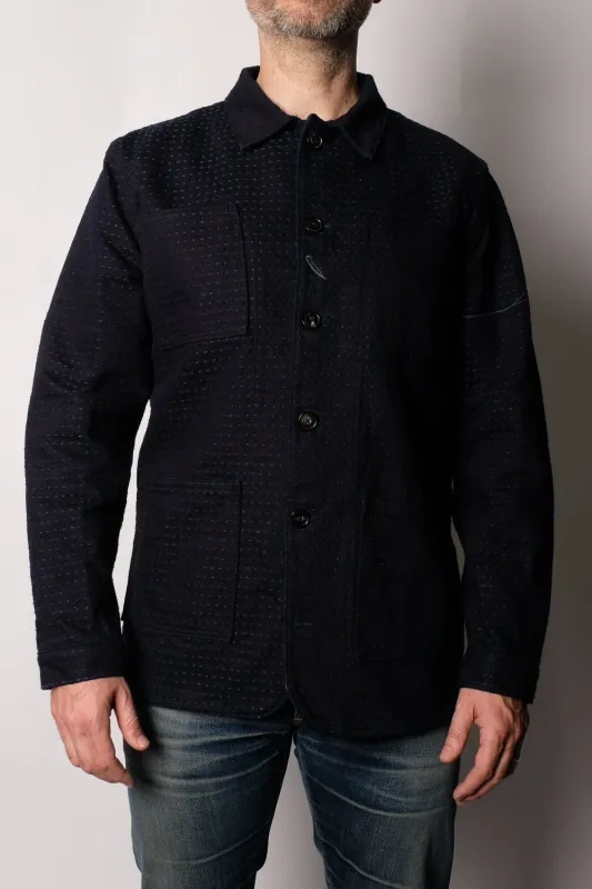 NAVY YARD Sashiko Chore Coat made by Fitted Underground