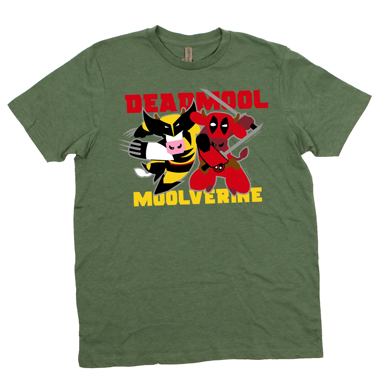 DeadMOOl and MOOlverine Adult T sold by Cows product image thumbnail 2