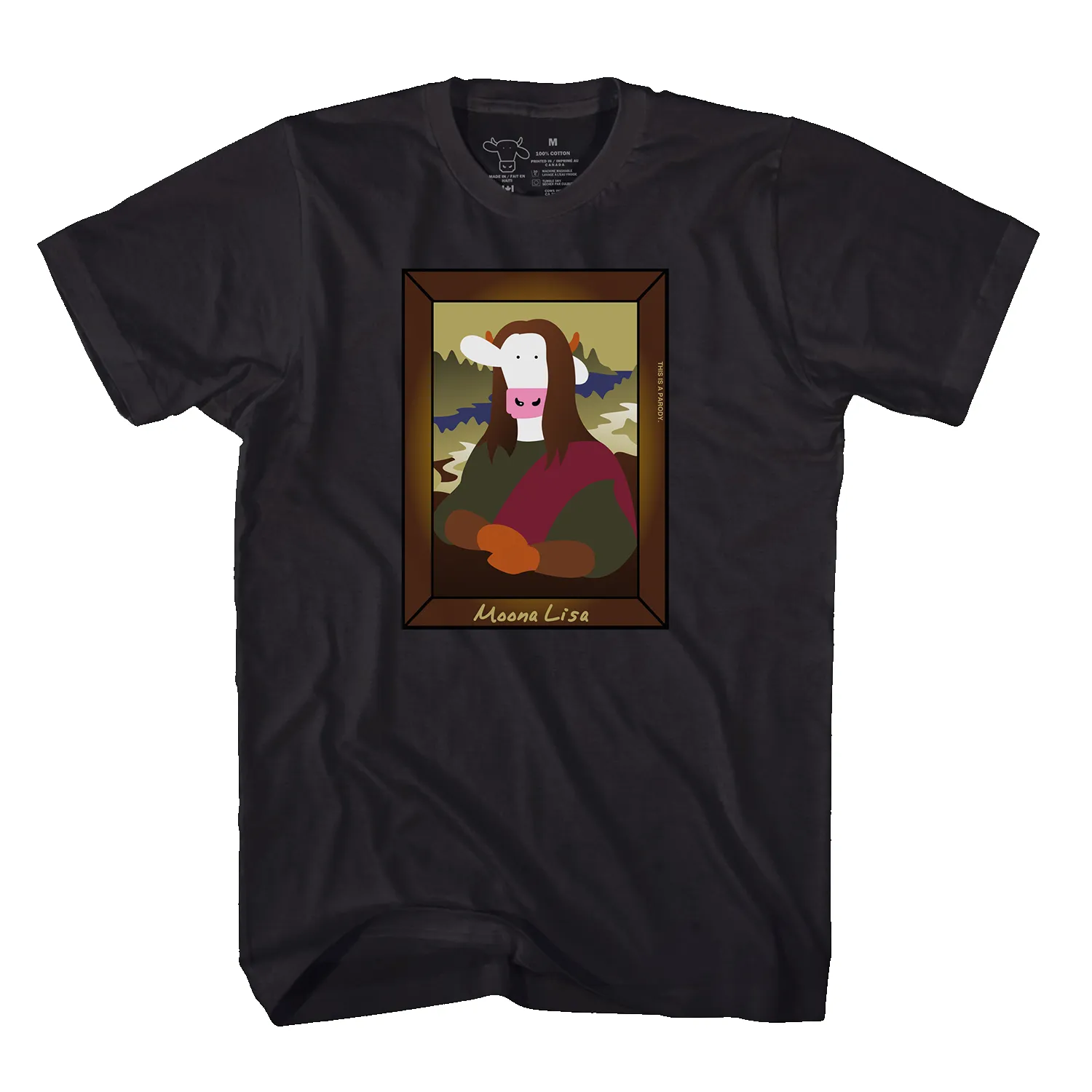 MOOna Lisa Adult T sold by Cows product image thumbnail 2
