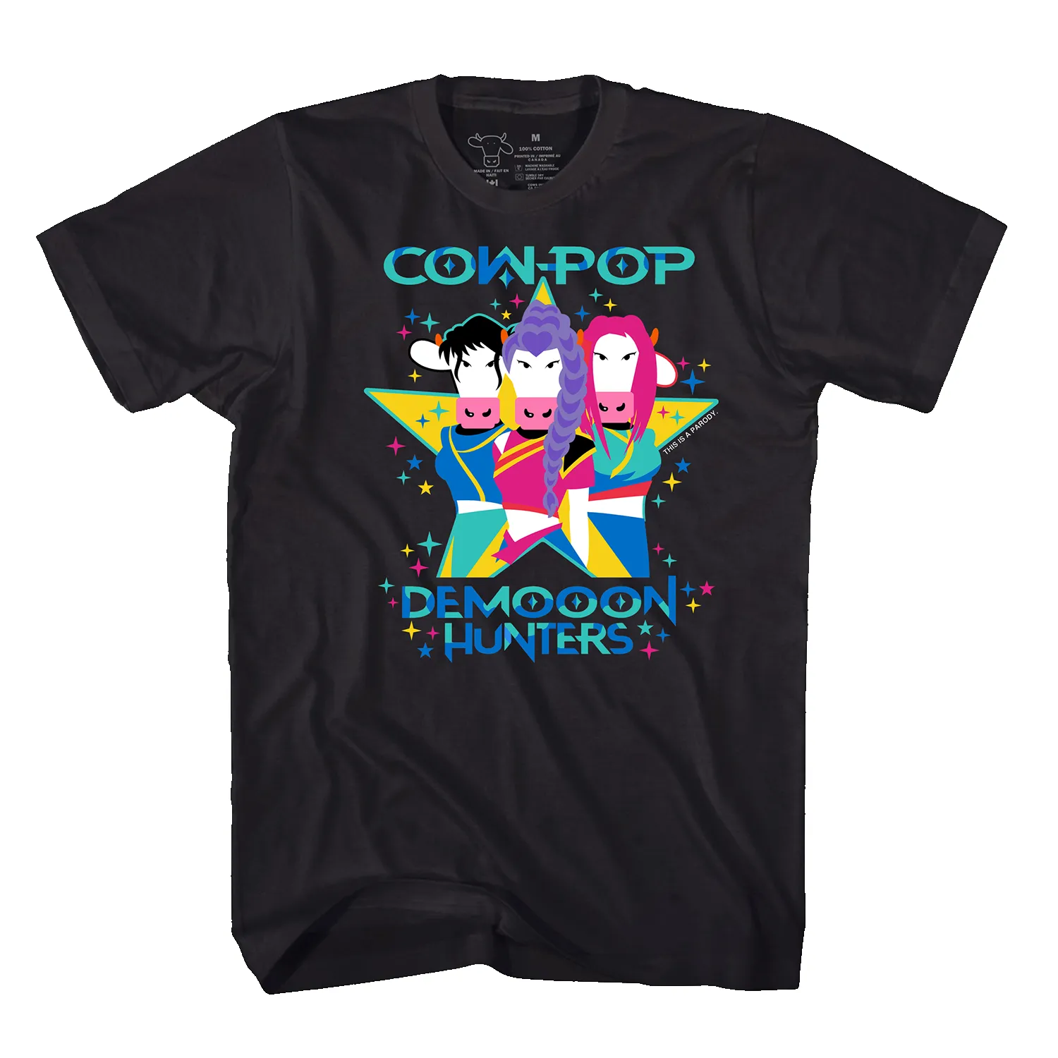 Adult T - COW-Pop DeMOOOn Hunters sold by Cows