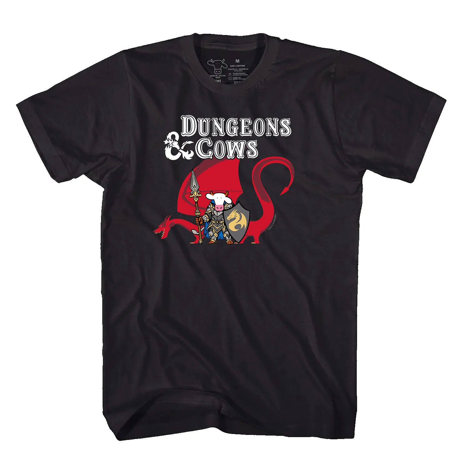 Adult T - Dungeons & COWS sold by Cows product image thumbnail 2