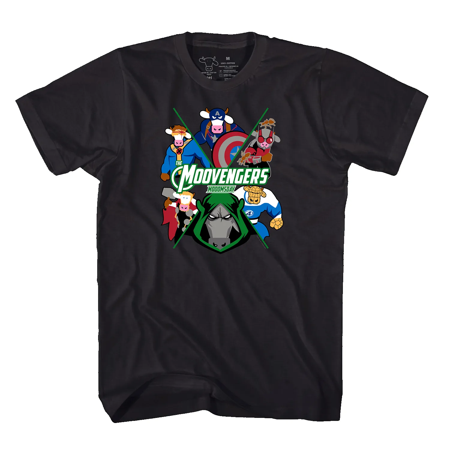 Adult T - The MOOvengers MOOOmsday sold by Cows