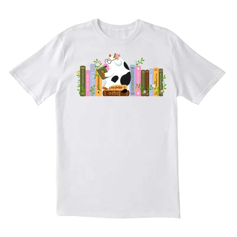 Adult T - COWzy Reader made by Cows