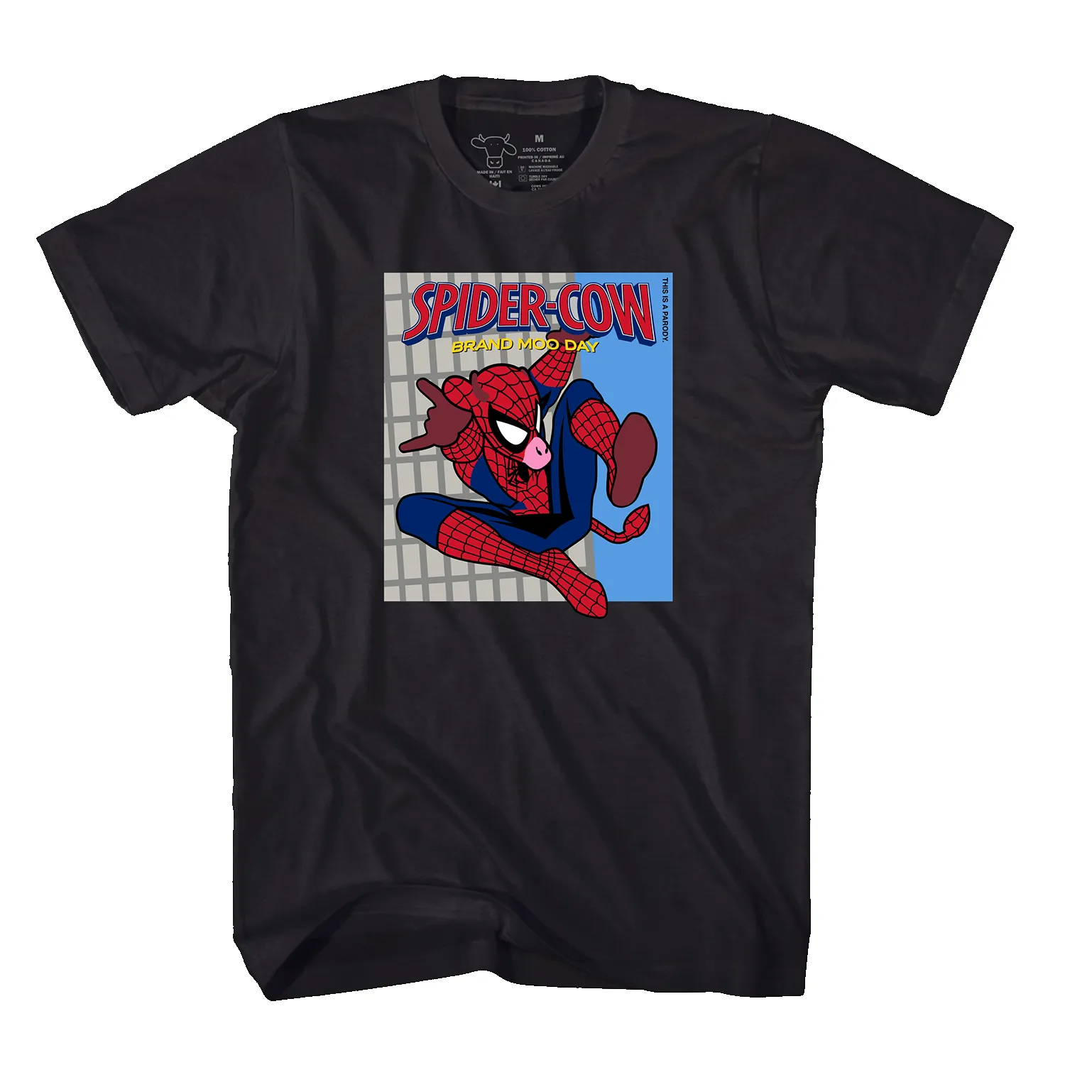 Adult T - Spider-COW: Brand MOO Day sold by Cows product image thumbnail 3