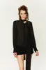 Halle Romantic Blouse in Black sold by PANN