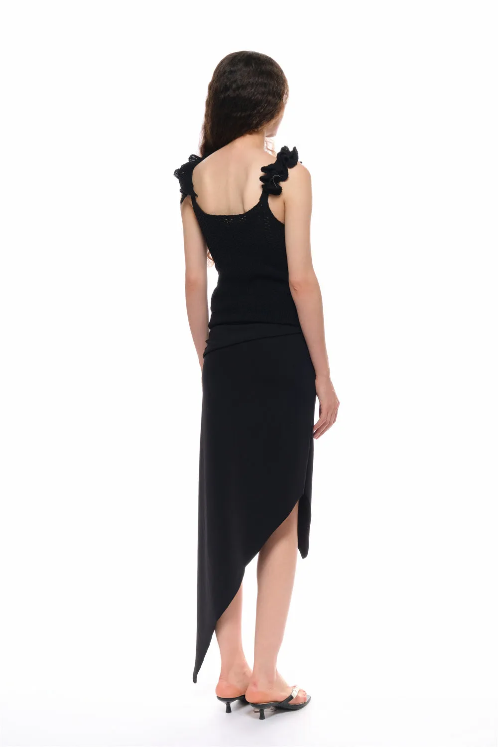 Unity Asymmetrical Knit Skirt sold by PANN product image thumbnail 5