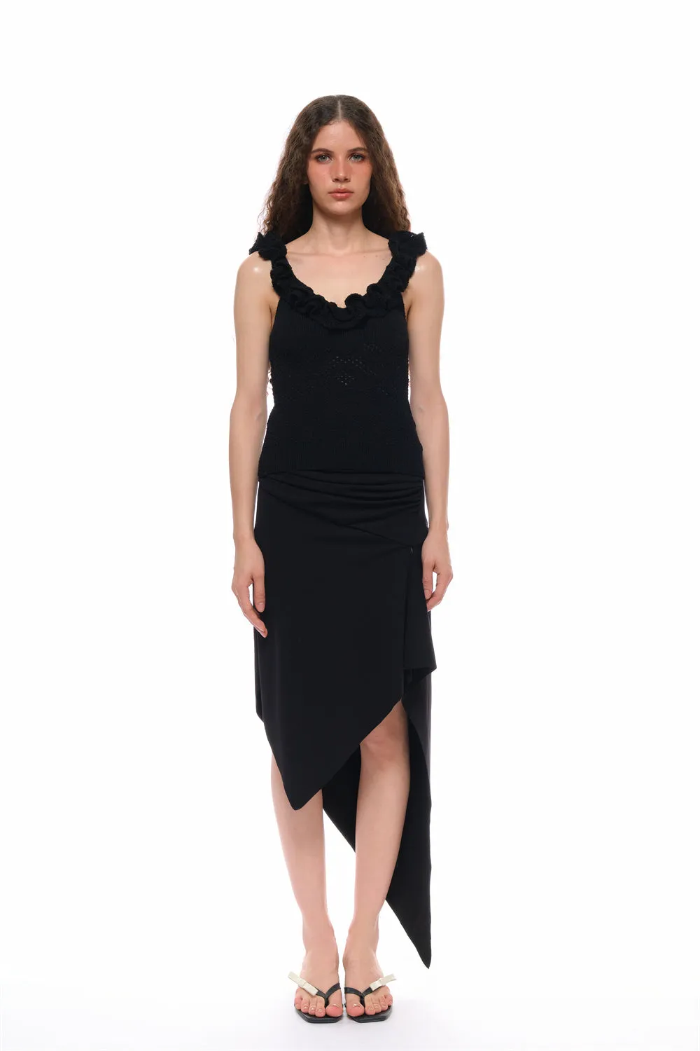 Unity Asymmetrical Knit Skirt sold by PANN product image thumbnail 2