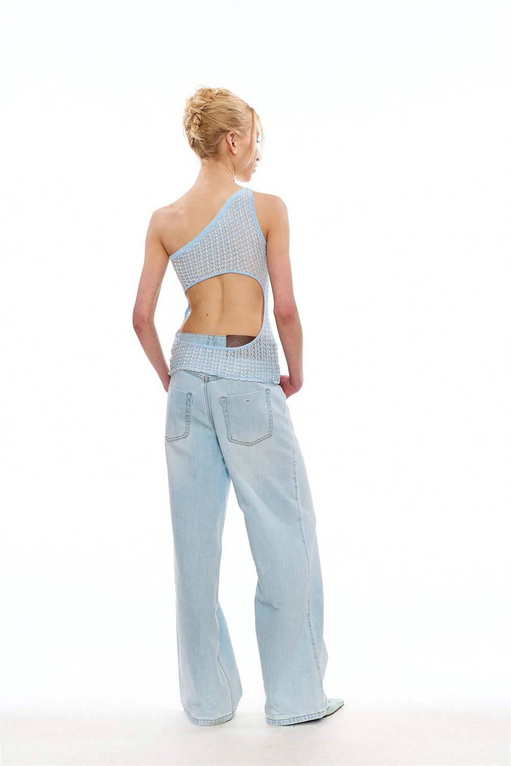 Alyssa Wide-Leg Denim Pants sold by PANN product image thumbnail 4