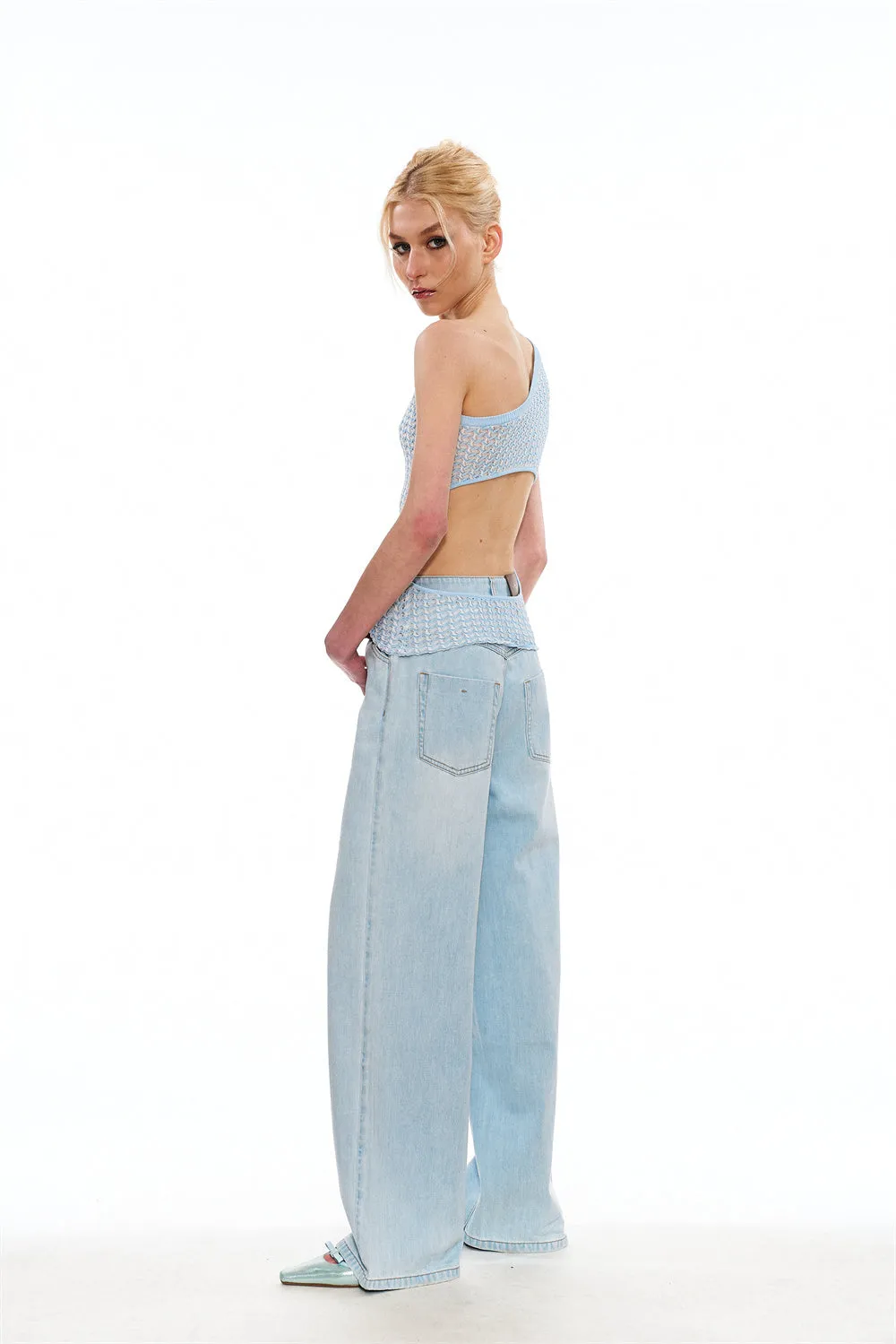 Alyssa Wide-Leg Denim Pants sold by PANN product image thumbnail 2