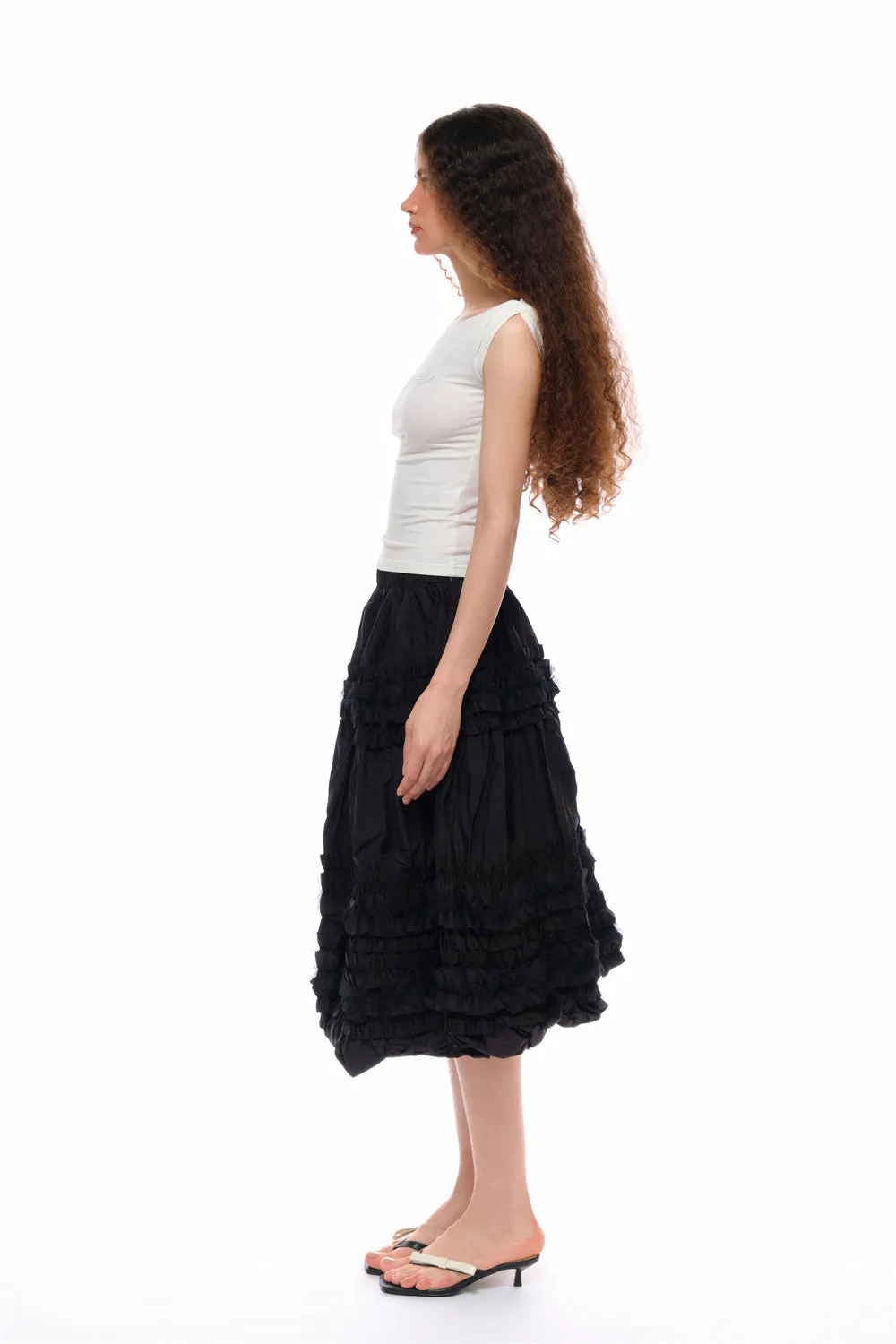 Ada Boat Neck T-Shirt in White sold by PANN product image thumbnail 4