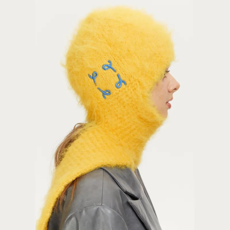 Elf Warm Hooded Scarf in Yellow sold by PANN