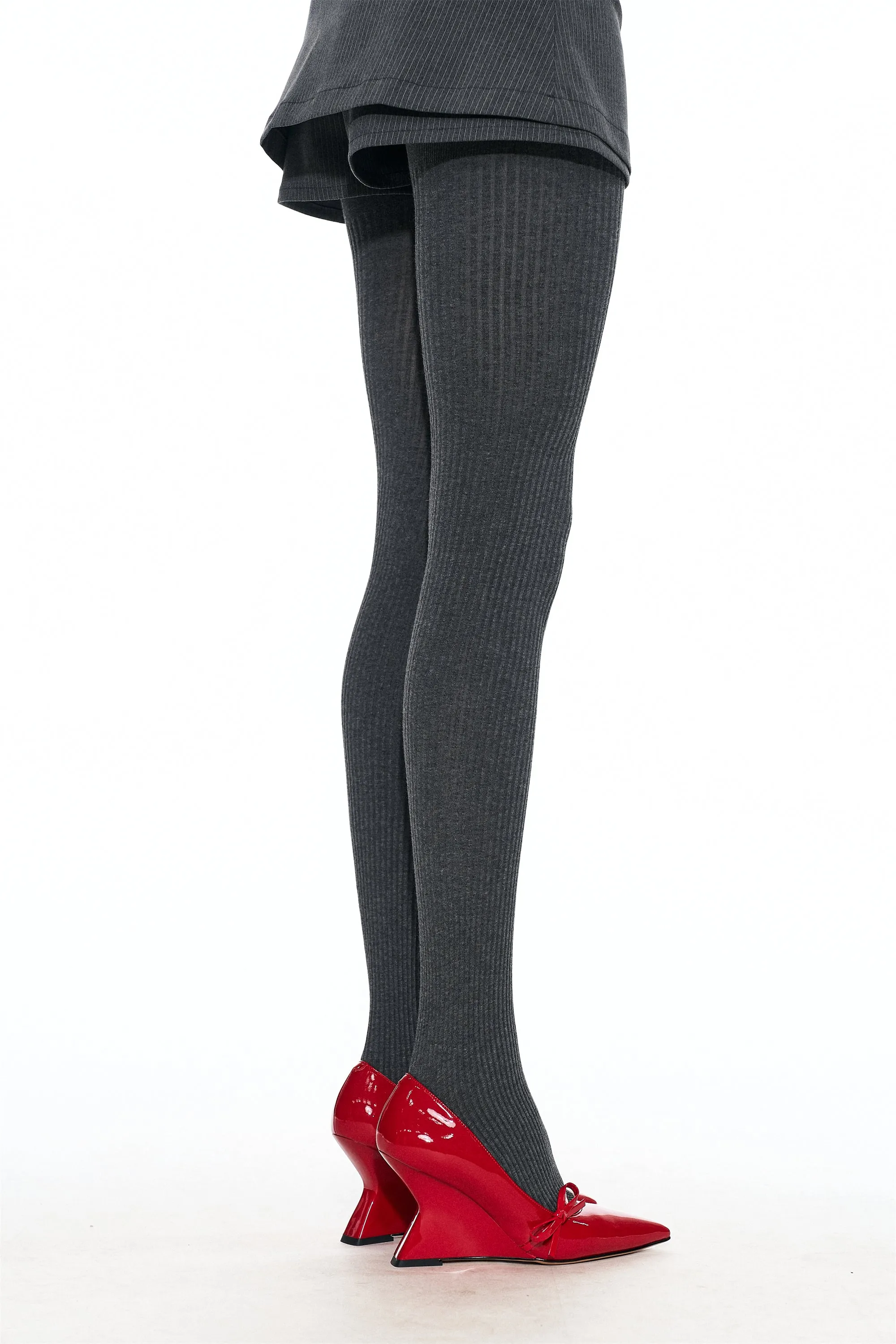 Suna Bow-Decorated Wedge Heels in Red sold by PANN product image thumbnail 4