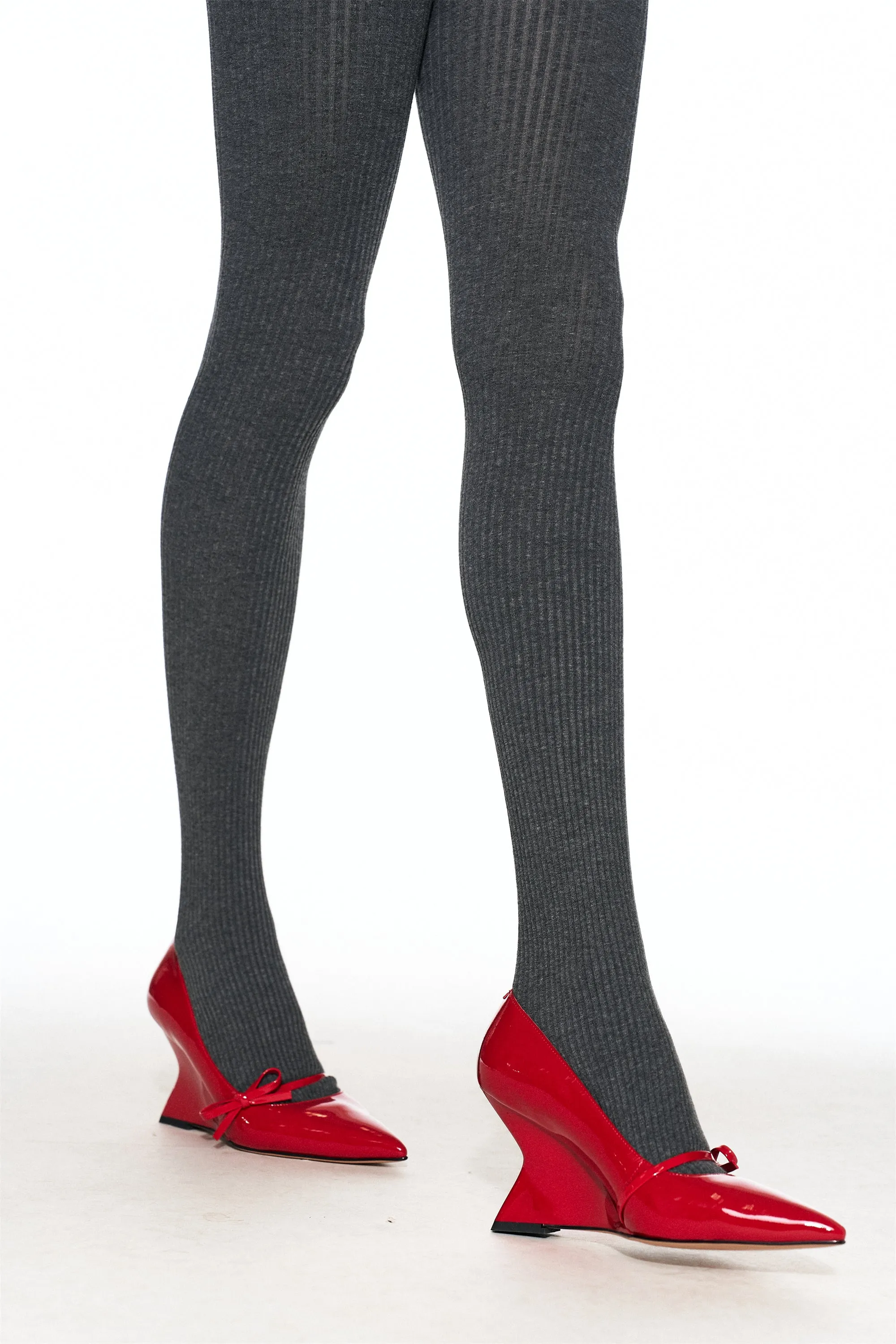 Suna Bow-Decorated Wedge Heels in Red sold by PANN product image thumbnail 3